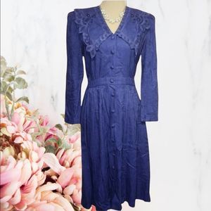 Karin Scott Petites 80s Vintage Dress